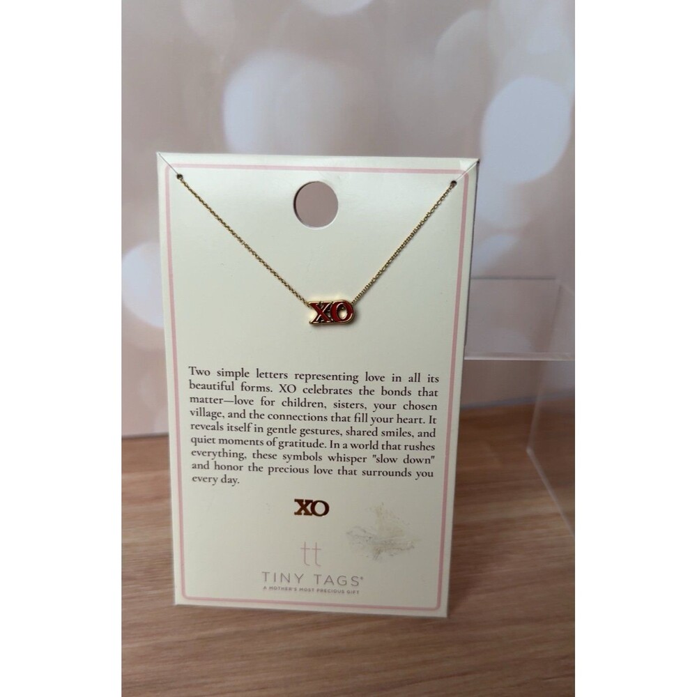 XO Necklace |  tiny tags